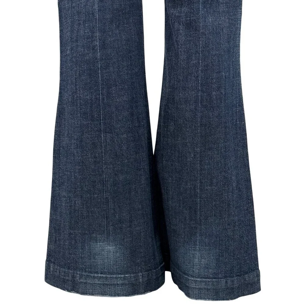 Vintage Citizens Of Humanity Low Rise Flare Jeans 30 | Y2K McBling Boho Grunge - Picture 12 of 16